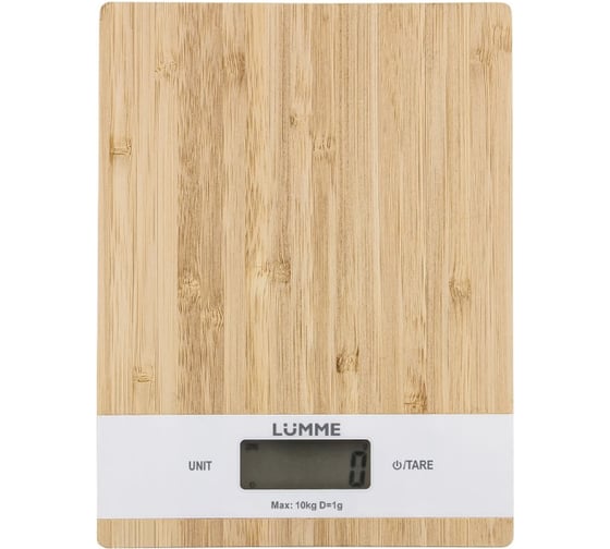 Весы кухонные LUMME LU-1346 белый бамбук, сенсор 40905