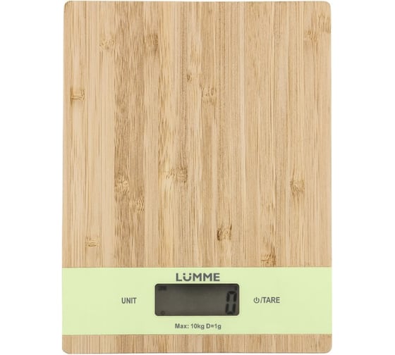 Весы кухонные LUMME LU-1346 зеленый бамбук, сенсор 40920