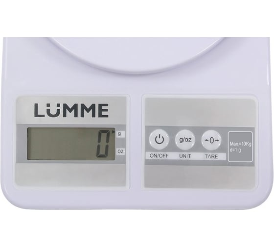 Весы кухонные LUMME LU-1345 белый жемчуг, сенсор 37486