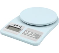 Весы кухонные LUMME LU-1345 светлый аквамарин, сенсор 36700