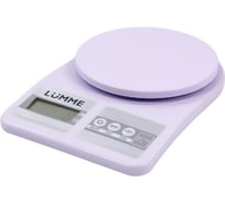 Весы кухонные LUMME LU-1345 лиловый аметист, сенсор 43846 34867753