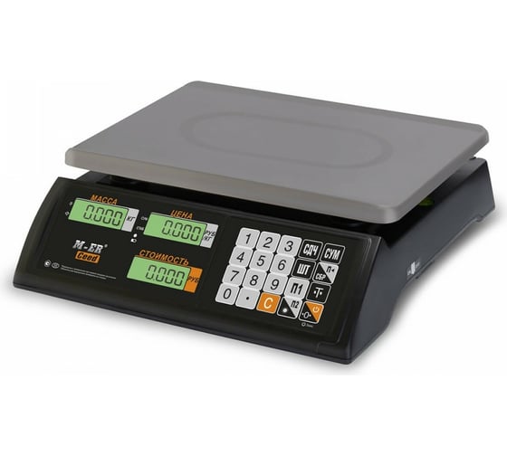 Весы M-ER MERCURY 327AC-15.2 LCD Black 3016 1