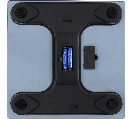 Весы напольные HOME ELEMENT HE-SC904 голубой узор, сенсор, встроенный термометр 41277