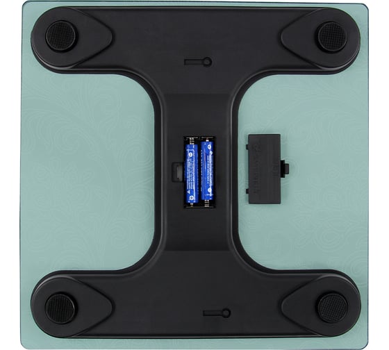 Весы напольные HOME ELEMENT HE-SC904 бирюзовый узор, сенсор, встроенный термометр 41281