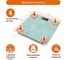 Весы напольные HOME ELEMENT HE-SC904 бирюзовый узор, сенсор, встроенный термометр 41281 8