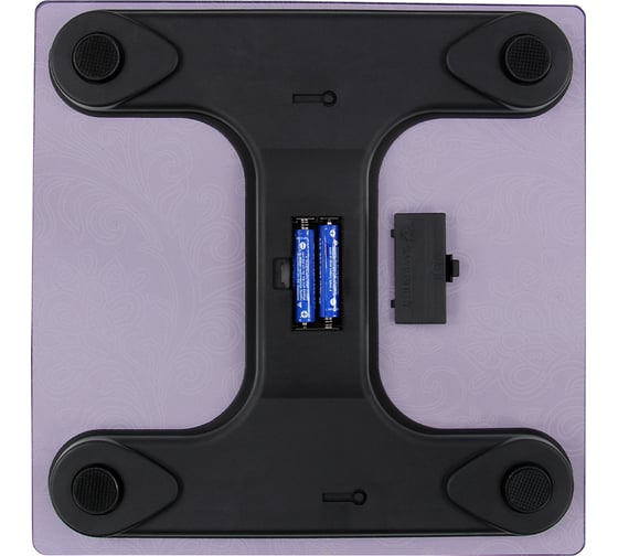 Весы напольные HOME ELEMENT HE-SC904 лиловый узор, сенсор, встроенный термометр 41280