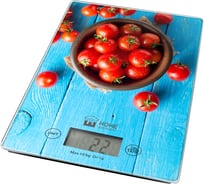 Весы кухонные HOME ELEMENT HE-SC935 спелый томат, сенсор, встроенный термометр 37299