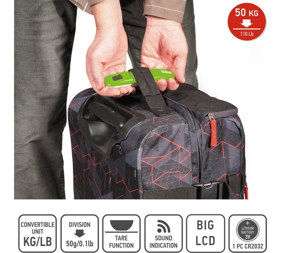 Электронные багажные весы Tatkraft PORTABLE 20320