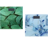 Весы напольные электронные Leben Nature Style, ЖК-дисплей, макс. нагр. до 180 кг, 28x28x0,5 см 252-053