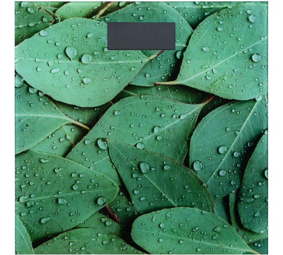 Весы напольные электронные Leben Nature Style, ЖК-дисплей, макс. нагр. до 180 кг, 28x28x0,5 см 252-053