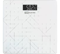 Весы электронные напольные TDM ELECTRIC "Абстракция", стекло, деление 0,01 кг, макс. 180 кг, 28x28 см SQ4012-0005