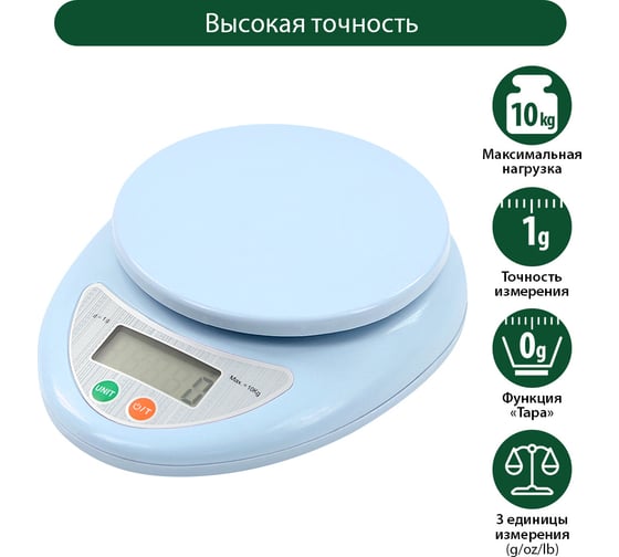 Кухонные весы MARTA MT-SC1651 голубой аквамарин, сенсор 41908