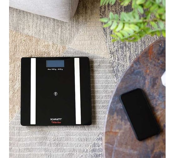 Весы напольные, диагностика с Bluetooth Scarlett SC-BS33ED112