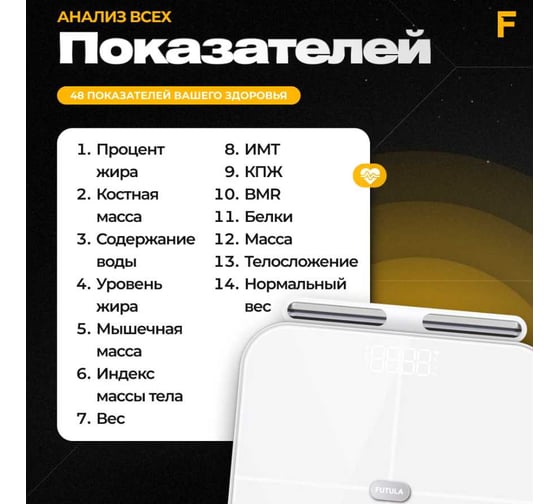 Умные весы напольные FUTULA Scale 7 (White) 00-00215621