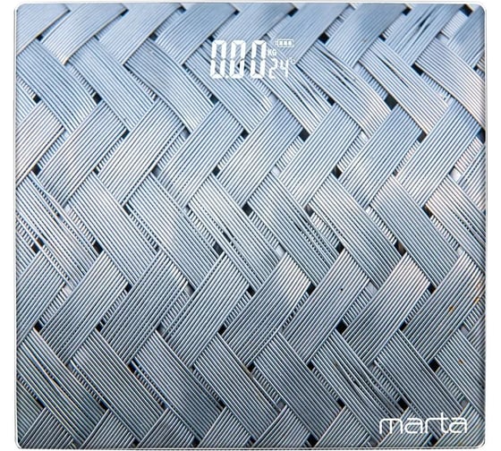 Весы напольные MARTA MT-SC3602 сенсор, матовая сталь, LED дисплей, встроенный термометр 43287