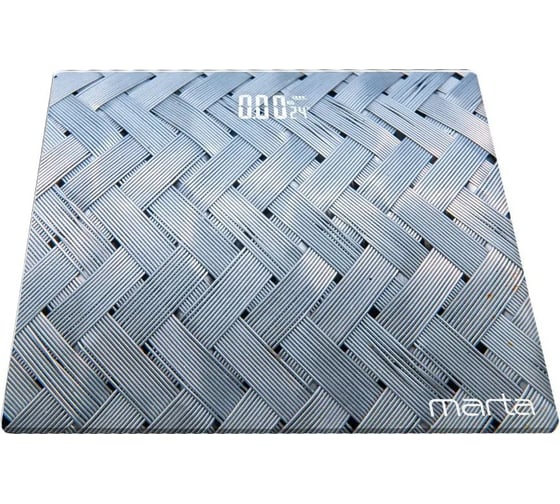 Весы напольные MARTA MT-SC3602 сенсор, матовая сталь, LED дисплей, встроенный термометр 43287