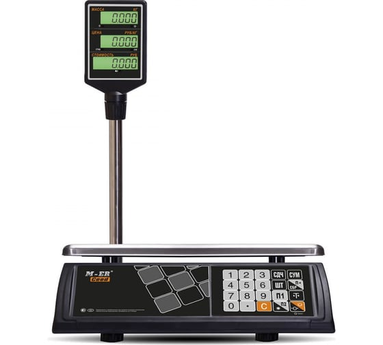 Весы Mercury M-ER 327ACP-15.2 LCD Black 3024