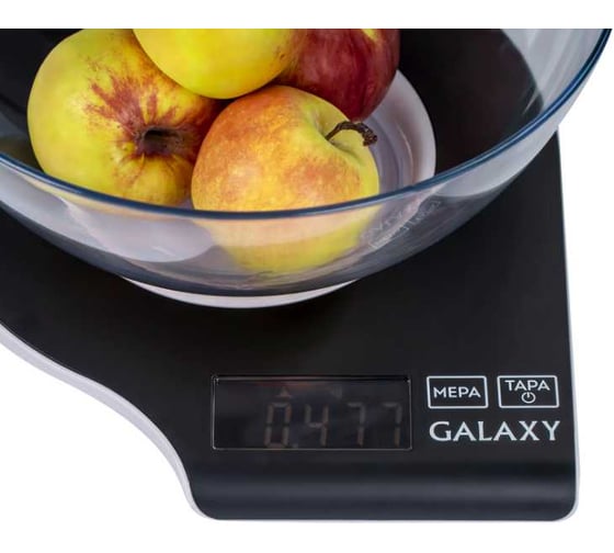 Весы кухонные электронные Galaxy LINE GL 2801 черный, пластик, максимальный вес 5 кг 7021128010