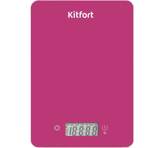 Кухонные весы малиновый KITFORT КТ-857-1