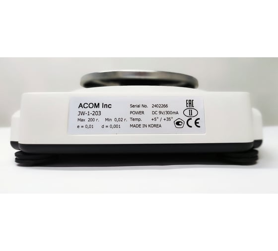 Лабораторные весы ACOM RS232C JW-1-2002