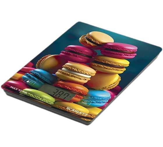 Кухонные весы Scarlett 10 кг, последовательное взвешивание SC-KS57P82
