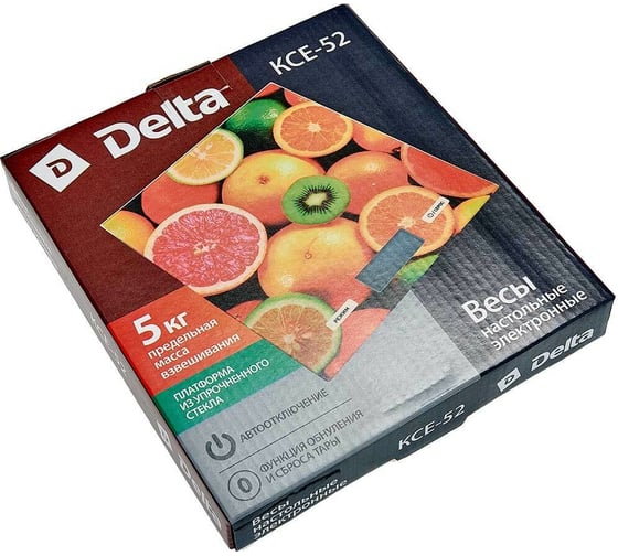 Настольные электронные весы Delta KCE-52 Фруктовый микс : 5 кг, стекло 0R-00002783