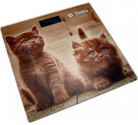 Напольные электронные весы Delta D-9229 Рыжие котята : 150 кг, 28х28см / 0R-00002637