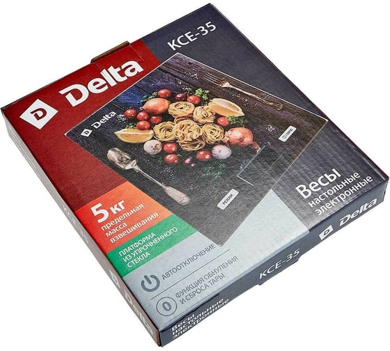 Настольные электронные весы Delta KCE-35 Спагетти : 5 кг, стекло 0R-00002250