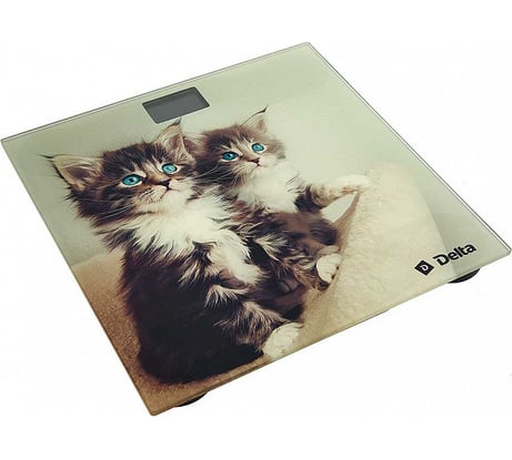 Напольные электронные весы Delta D-9228/1 Котята : 180 кг, 26х26см / Р1-00003621
