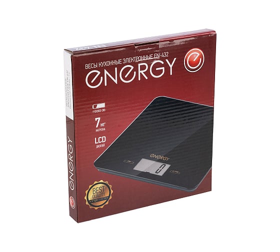 Электронные кухонные весы ENERGY EN-432 черные 102911