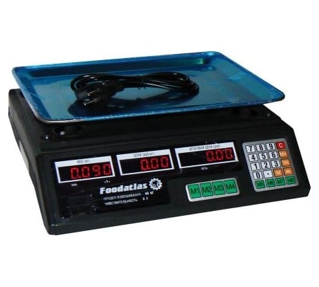 Торговые весы Foodatlas ВТ-40Т, 40кг/2гр УТ000007867