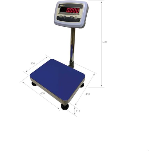 Товарные весы стандартные MAS PM1E-50-3040 11232