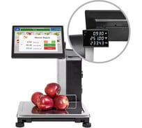 Весы с печатью этикеток МАССА-К 2 индикатора МК-15.2-S2L1000(10) 50345 501345