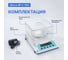 Весы с поверкой Altimax BP-2-1100 прецизионные, лабораторные, внешняя калибровка, d-10мг, Max-1100г BP010206 8