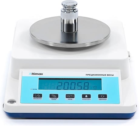 Весы прецизионные лабораторные Altimax P-2-2100 внешняя калибровка с поверкой, d=10 мг, Max=2100 г BP010207