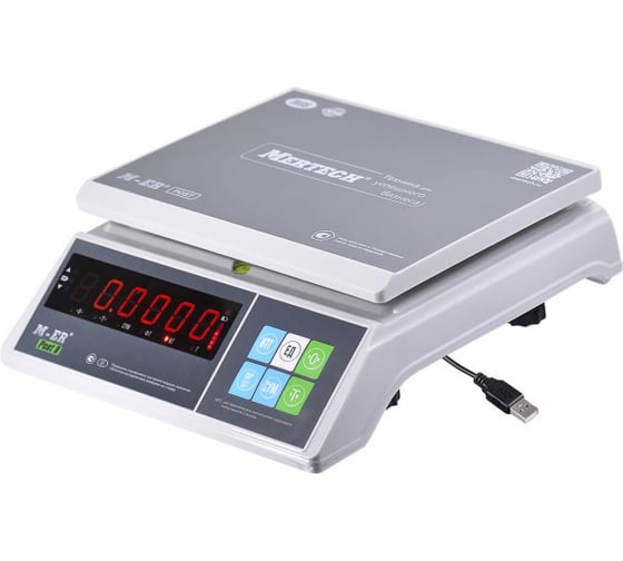 Весы MERTECH MERCURY M-ER 326AFU-3.01 LED с USB(COM) (двойной дисплей) 3867 1