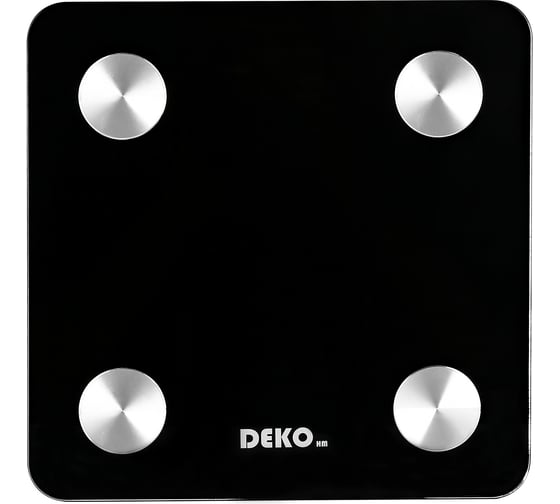 Умные напольные весы повышенной точности DEKO DKSC02 Black 041-0106