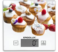 Кухонные весы ERGOLUX ELX-SK01-С33 кексы и ягоды, до 5 кг, 150х150 мм 14359