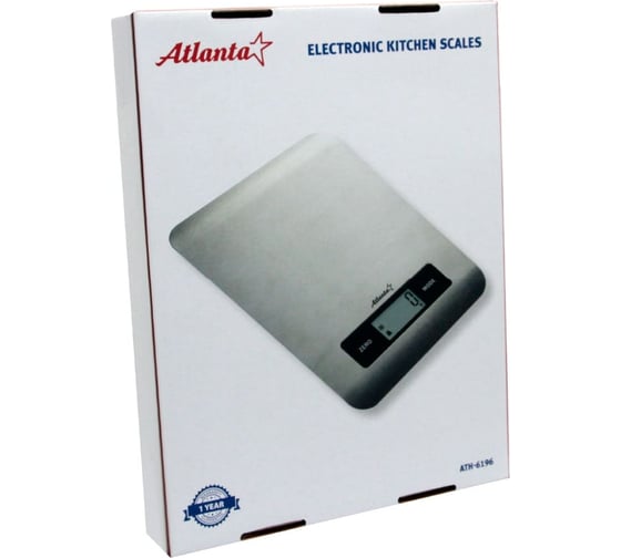 Кухонные электронные весы Atlanta ATH-6196 silver