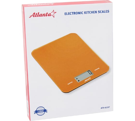 Кухонные электронные весы Atlanta ATH-6197 orange