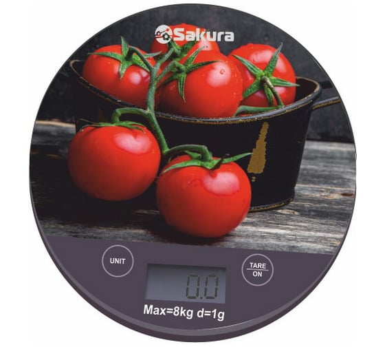 Весы кухонные Sakura SA-6076T 8кг элек помидоры РТ-00069865 1