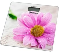 Весы напольные Sakura SA-5072GW 180кг элек герберы РТ-00048598