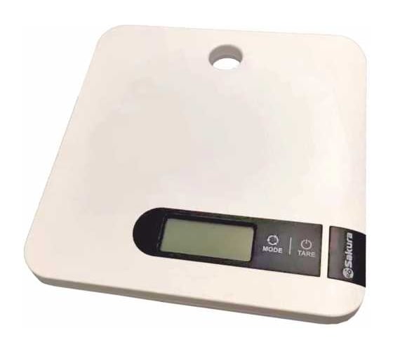 Весы кухонные Sakura SA-6051W 5кг электронные, белый РТ-00069825 1