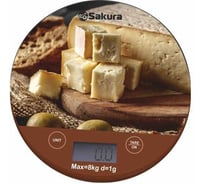 Весы кухонные Sakura SA-6076CH 8кг электронные, сыр РТ-00069867