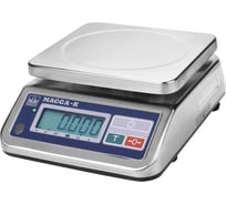Настольные весы из нержавеющей стали МАССА-К НС-6.P 59032