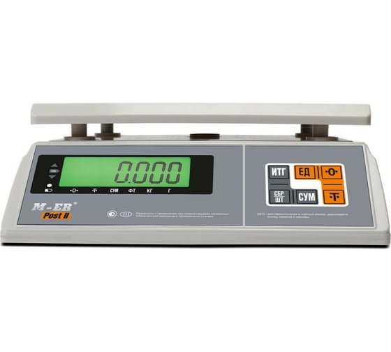 Весы M-ER MERCURY 326FU-6.01 LCD без АКБ 3701