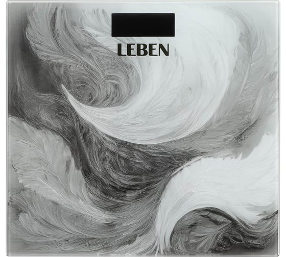 Весы напольные электронные LEBEN Grey, ЖК-дисплей, макс. нагр. до 180кг 252-101