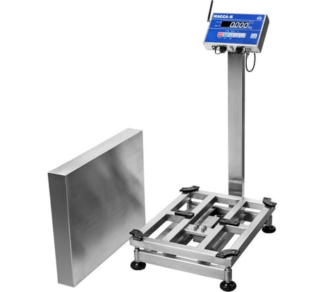Напольные товарные весы со стойкой МАССА-К TB-5040N-32.2-АВ(RUEW)3 из нержавеющей стали 10979