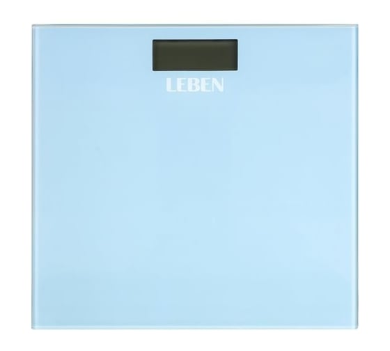 Весы напольные электронные LEBEN Blue, ЖК-дисплей, макс. нагр. до 180кг, 28х28см 252-100