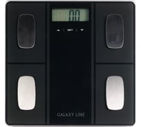 Напольные многофункциональные электронные весы Galaxy LINE черные 7080148542